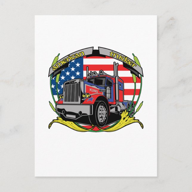 American Trucker Postcard (Front)