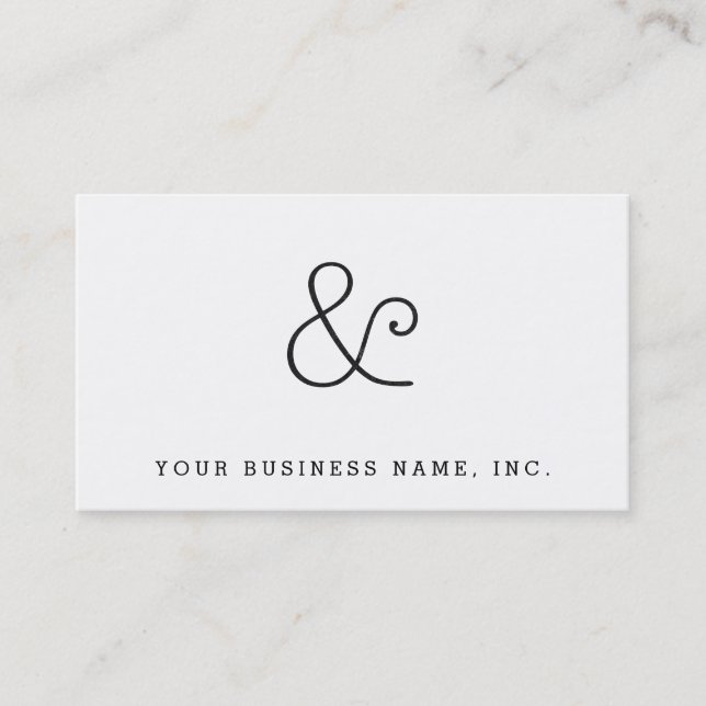 American Typewriter Light Letterpress Black Business Card (Front)