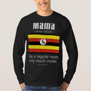 American Ugandan Patriot Flag Mothers Day Uganda M T-Shirt