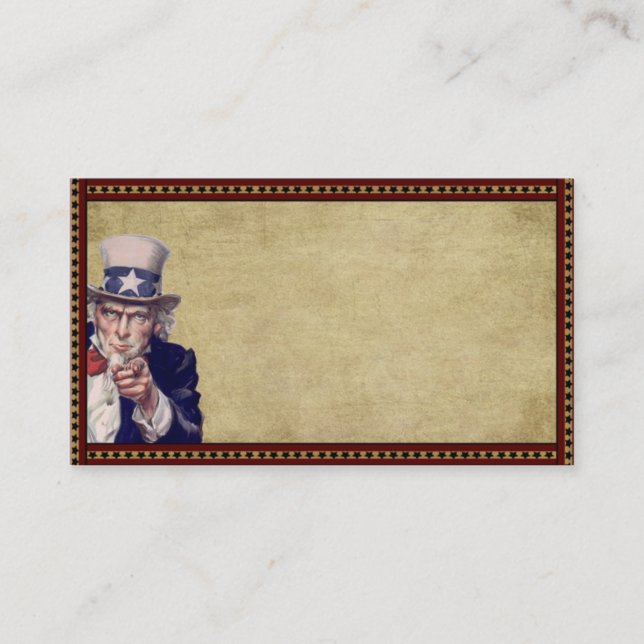 American Uncle Sam- Prim Biz Cards (Front)