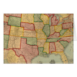 American Union Railroad Map of The United States