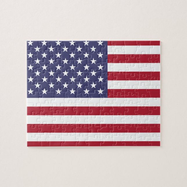 American United States USA Flag Puzzle (Horizontal)
