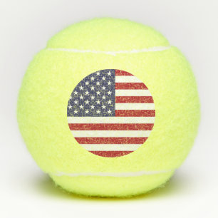 American United States USA Flag Tennis Balls