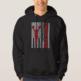 American Us Flag Cheer Dad For Men  Father's Day Hoodie