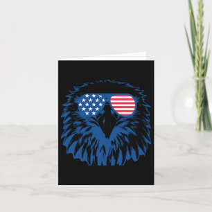 American Us Flag Cool Eagle 4th July Patriotic For Card