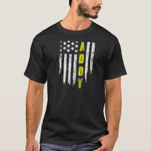 American Us Flag Daddy Tow Truck Driver Design On T-Shirt