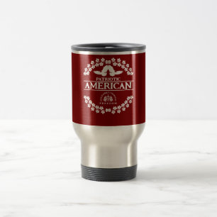 AMERICAN   USA 1776   GOD FAMILY COUNTRY FREEDOM TRAVEL MUG