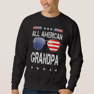 American Usa 4th Of July Grandpa Family Matching S Sweatshirt