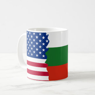 American/USA and Bulgarian Flag Coffee Mug