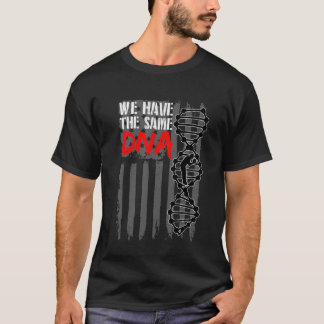 American Usa Flag Bowling Dna Patriotic Bowler T-Shirt