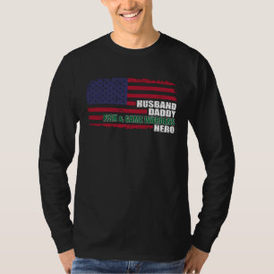 American USA Flag Husband Daddy Fish And Game Ward T-Shirt
