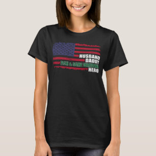 American USA Flag Husband Daddy Fish And Game Ward T-Shirt