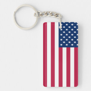 American USA Flag Pride Design-76353 Key Ring