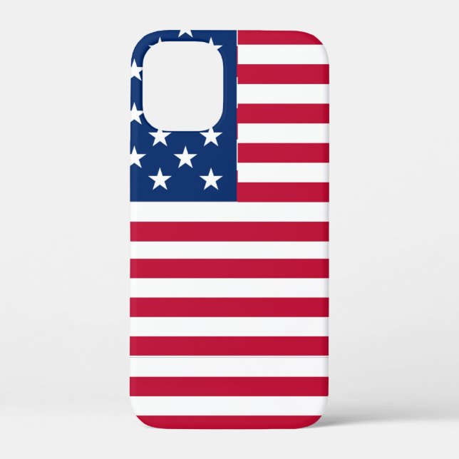 American USA Flag Pride Design Case-Mate iPhone Case (Back)