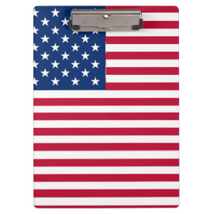 American USA Flag Pride Design Clipboard