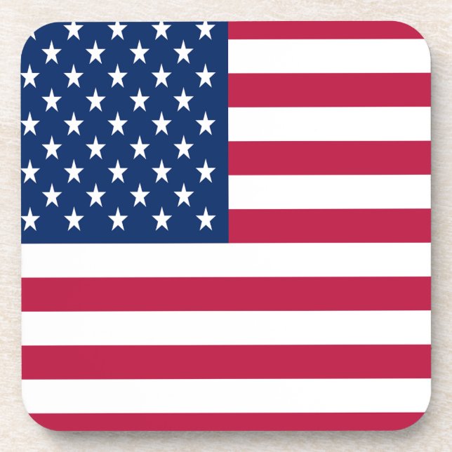 American USA Flag Pride Design Coaster (Front)