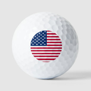 American USA Flag Pride Design Golf Balls