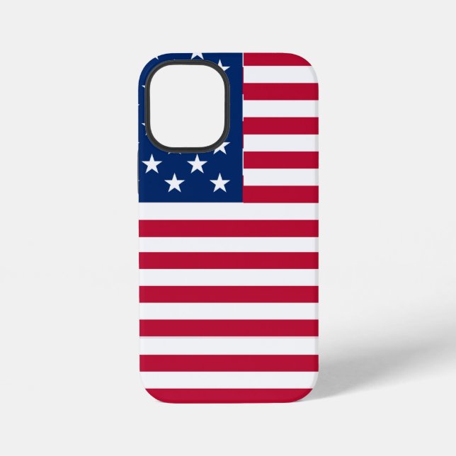 American USA Flag Pride Design iPhone Case (Back)