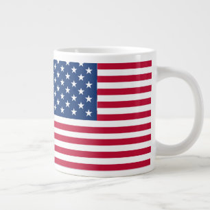 American USA Flag Pride Design Large Coffee Mug