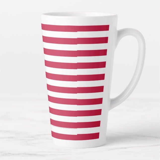 American USA Flag Pride Design Latte Mug (Right)