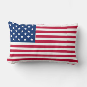 American USA Flag Pride Design Lumbar Cushion