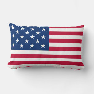 American USA Flag Pride Design Lumbar Cushion