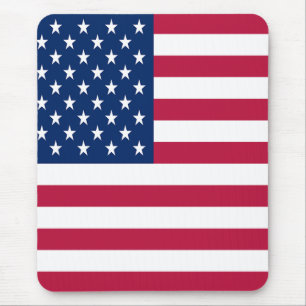 American USA Flag Pride Design Mouse Pad