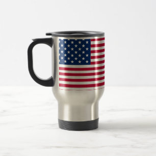 American USA Flag Pride Design Travel Mug