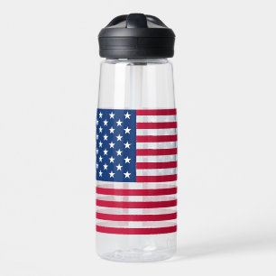 American USA Flag Pride Design Water Bottle