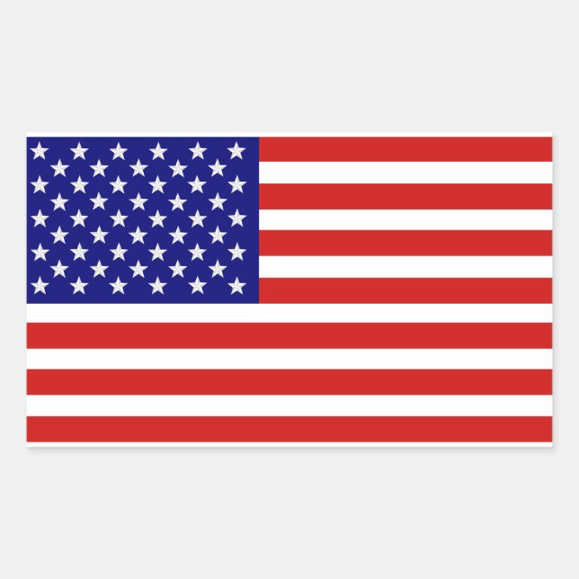 American USA Flag Sticker (Front)