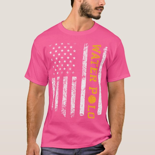 American Usa Flag Water Polo (Front)