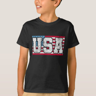 American Usa Us Flag 4th Of July  T-Shirt
