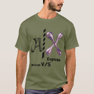 American v/s Express Bold Statement-Trendy graphic T-Shirt