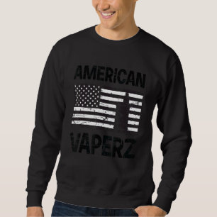 American Vaperz  American Flag with Vape Device Sweatshirt