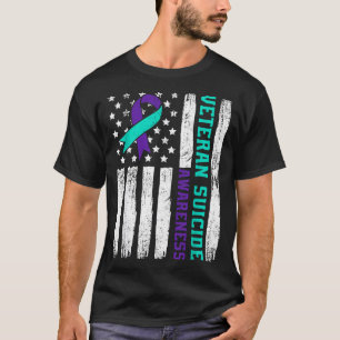 American veteran awareness month america flag T-Shirt