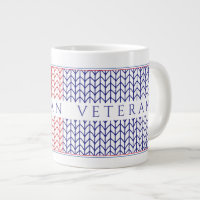 "AMERICAN VETERAN" Big White Mug