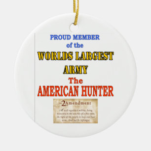 AMERICAN VETERAN CERAMIC TREE DECORATION