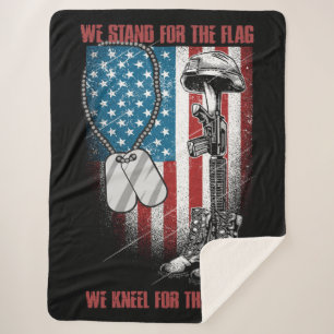 American Veteran Sherpa Blanket