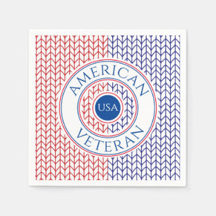 AMERICAN VETERAN Standard Cocktail Paper Napkins