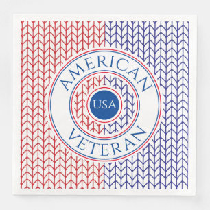 AMERICAN VETERAN Standard Dinner Paper Napkins