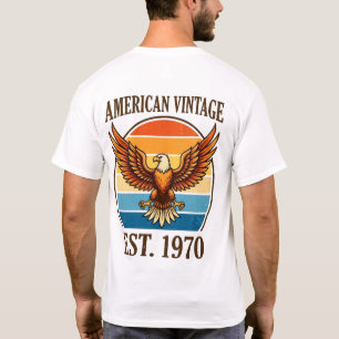 American Vintage Eagle Sunset Est 1970 T-Shirt