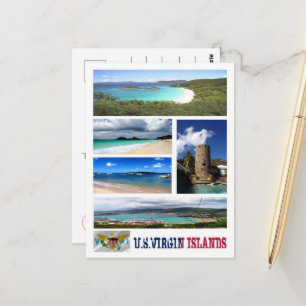 American Virgin Islands - Mosaic - Postcard