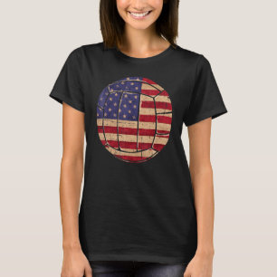 American Volleyball Sports Patriotic Sports T-Shirt