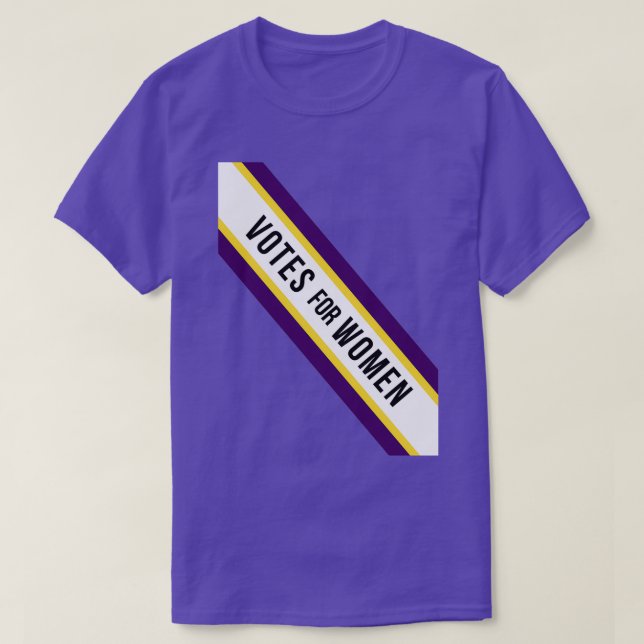 American Votes for Women Suffragette Sash T-Shirt (Design Front)
