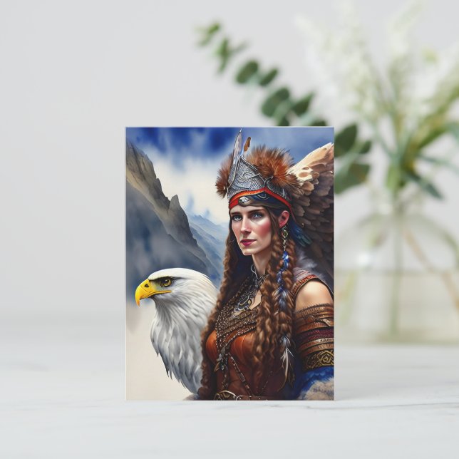 American warrior princess postcard (Standing Front)