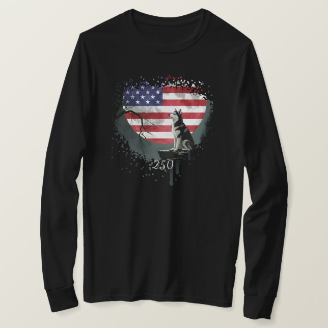 American Watchdog - Siberian Husky T-Shirt (Design Front)