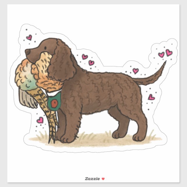 American Water Spaniel Car Decal (Sheet)