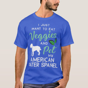 American Water Spaniel Dog Cigar lover owner Birth T-Shirt