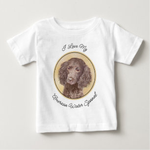 American Water Spaniel Painting - Original Dog Art Baby T-Shirt
