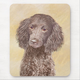 American Water Spaniel Painting - Original Dog Art Mouse Pad